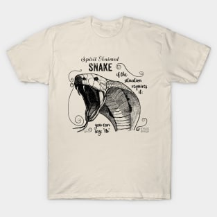 Spirit animal - Snake black T-Shirt